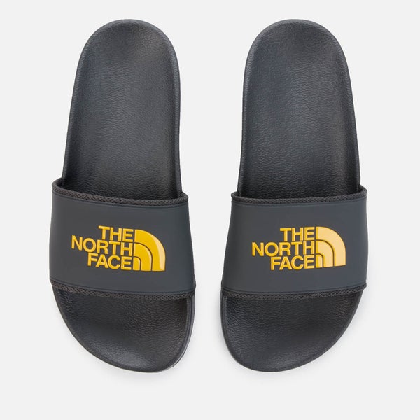 The North Face Men's Base Camp 2 Slide Sandals - Dark Shadow Grey/TNF Yellow