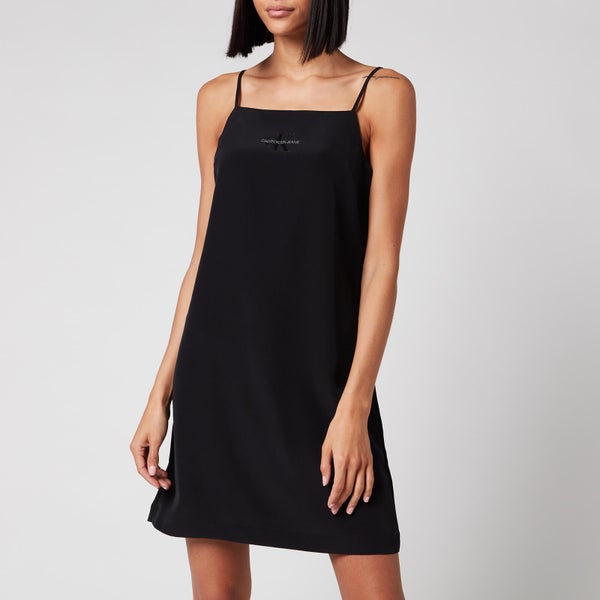 Calvin Klein Jeans Women's Monogram Slip Dress - CK Black