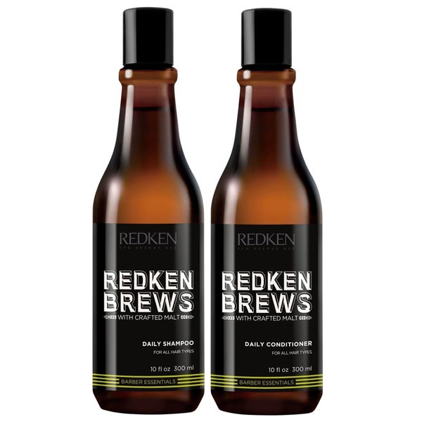 Redken Brews Daily Shampoo and Conditioner Duo - All Hair Types