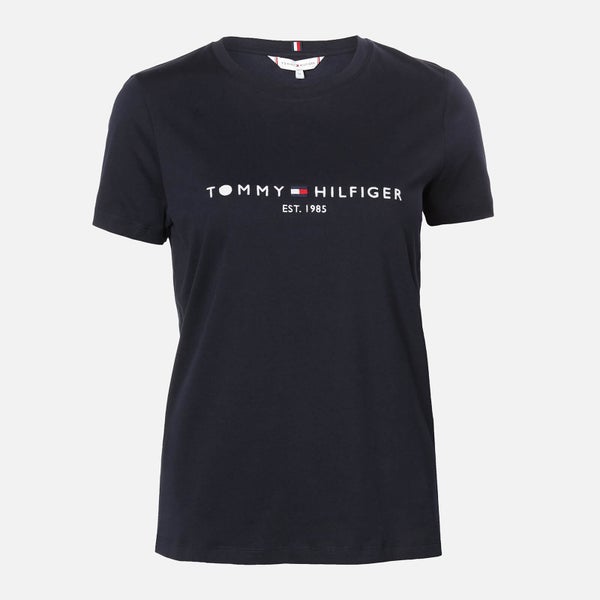 Tommy Hilfiger Women's New Th Ess Hilfiger Crew Neck T-Shirt - Desert Sky