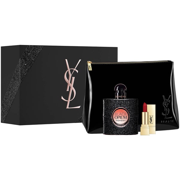Yves Saint Laurent Black Opium and Mini Rouge Pur Couture Lipstick Gift Set