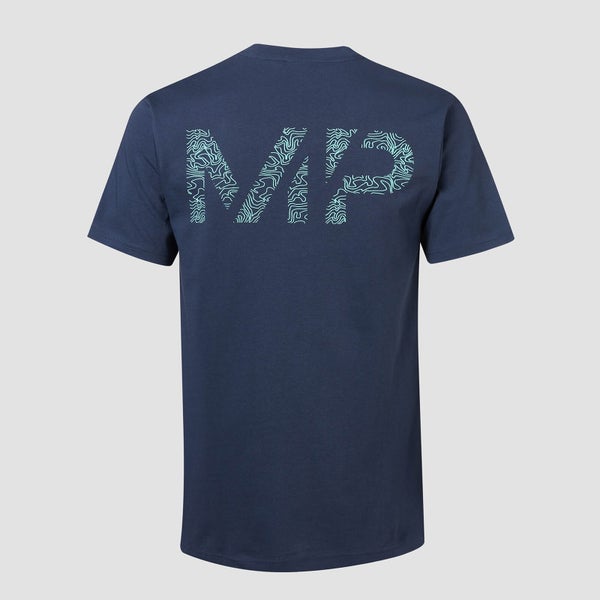 MP „Topograph“ marškinėliai - Rašalo mėlyna