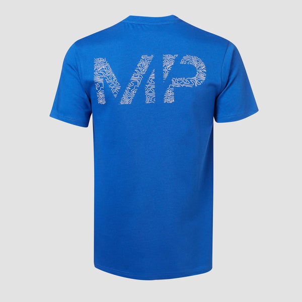 MP トポグラフ Tシャツ - コバルト
