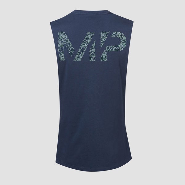 MP Topograph sporta krekls bez piedurknēm - Tumši zils