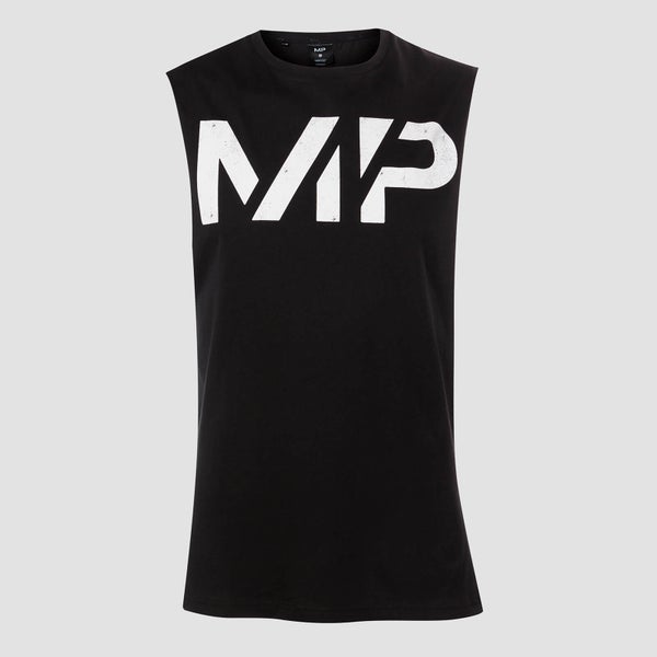 MP „Grit“ berankoviai marškinėliai - Juoda