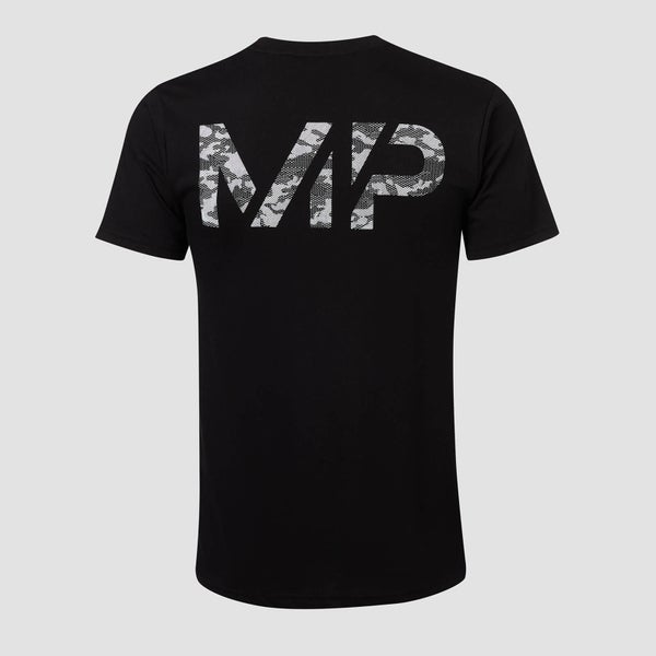 MP Men's Geo Camo T-Shirt - Black/White - S