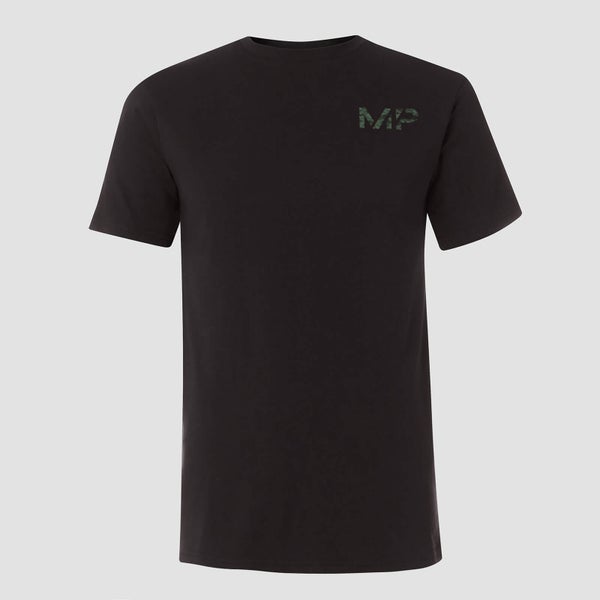 MP Men's Geo Camo T-Shirt - Black/Green - XS