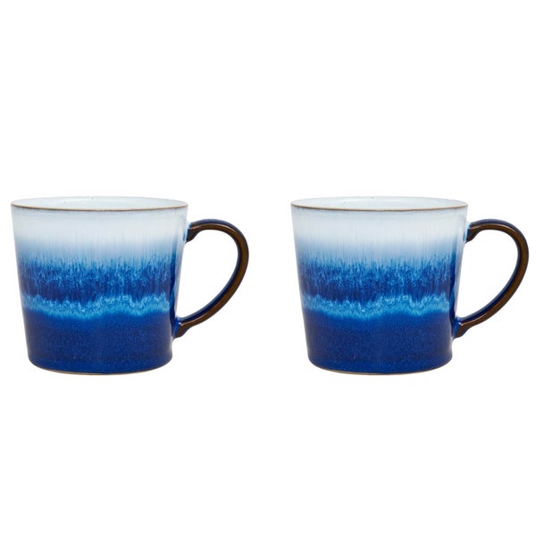 Denby Blue Haze Large Mugs - 400ml (Set of 2)