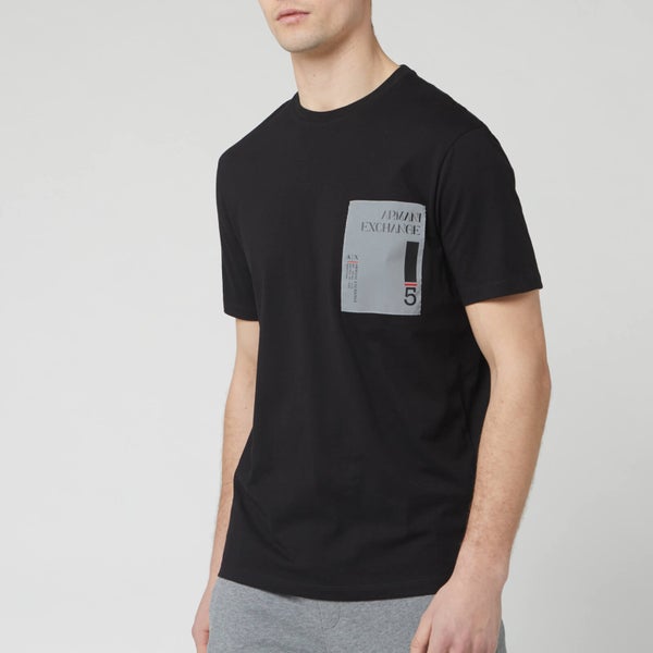 Armani Exchange Men's Chest Patch T-Shirt - Black