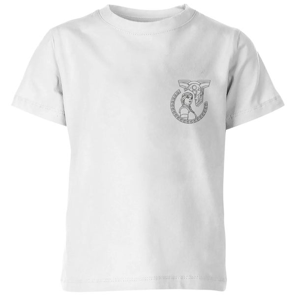 Magic: The Gathering Theros: Beyond Death Elspeth Mask Square Kids' T-Shirt - White - 110/116 (5-6 jaar)