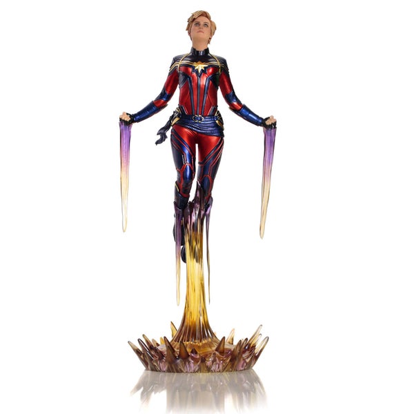 Iron Studios Avengers : Endgame BDS Statuette à l'échelle artistique 1/10 Captain Marvel 26 cm