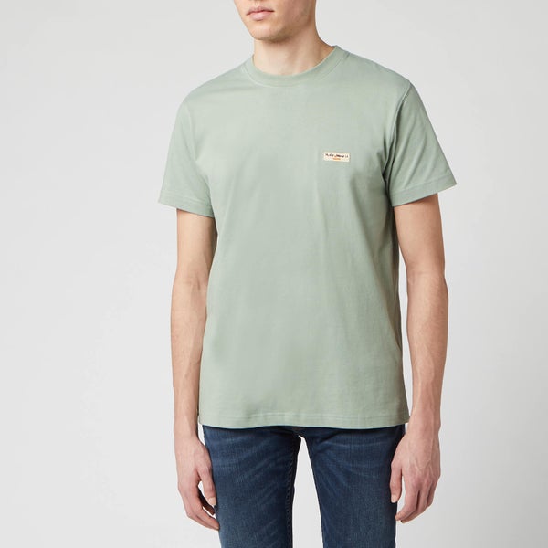 Nudie Jeans Men's Daniel Logo T-Shirt - Pale Green