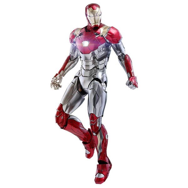 Hot Toys Spider-Man Homecoming Movie Masterpiece Druckguss-Actionfigur im Maßstab 1:6 Iron Man Mark XLVII Neuausgabe 32 cm