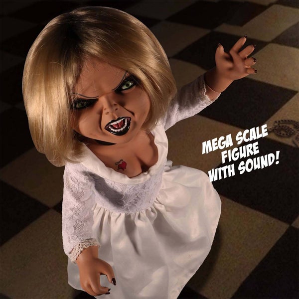 Mezco Seed of Chucky Tiffany MDS große Puppe mit Toneffekt