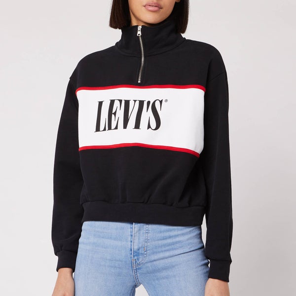 Levi's Women's CB Logo Sweatshirt - Mineral Black