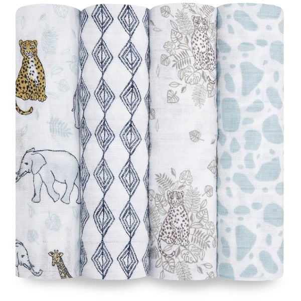 aden + anais Classic Swaddles - Jungle (4 Pack)