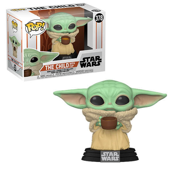 Star Wars The Mandalorian L'Enfant (Bébé Yoda) avec Tasse Pop ! Figurine en Vinyle