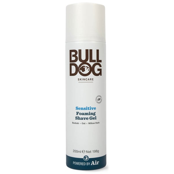 Bulldog Sensitive Foaming Shave Gel -parranajogeeli, 200 ml