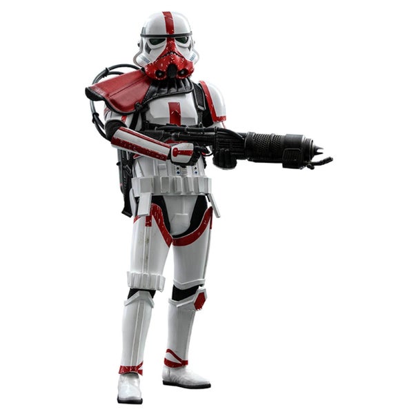 Hot Toys Star Wars he Mandalorian Figurine articulée à l'échelle 1/6 Incinerator Stormtrooper 30 cm