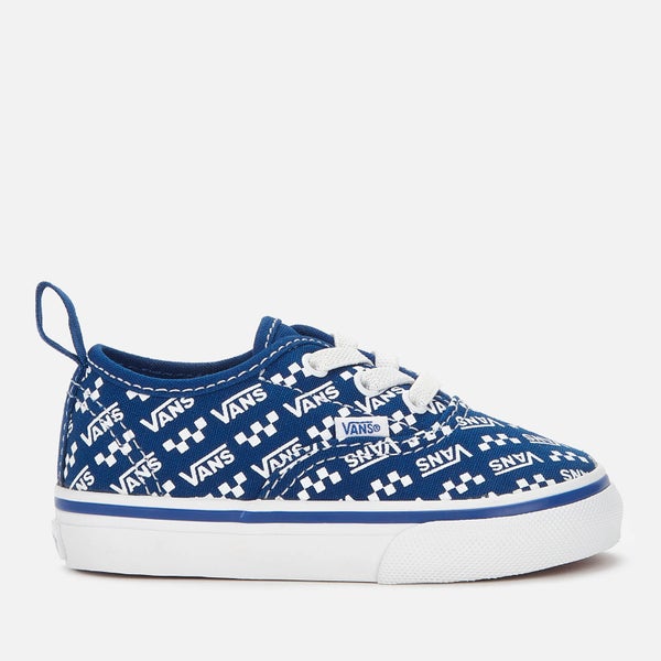 Vans Toddler's Logo Repeat Elastic Lace Trainers - Blue/True White