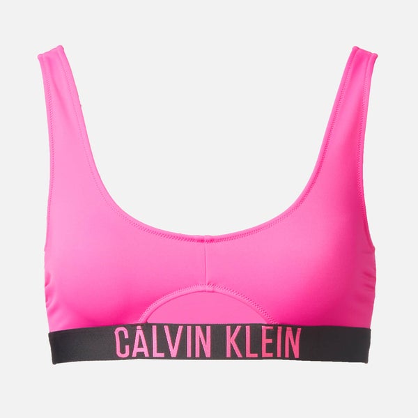 Calvin Klein Women's Cut Out Bralette Bikini Top - Pink Glo