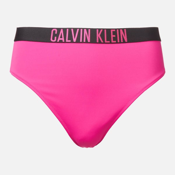 Calvin Klein Women's High Waist Bikini Bottom - Pink Glo