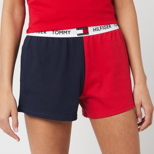 Tommy Hilfiger Women's Colorblock Sleep Shorts - Navy Blazer