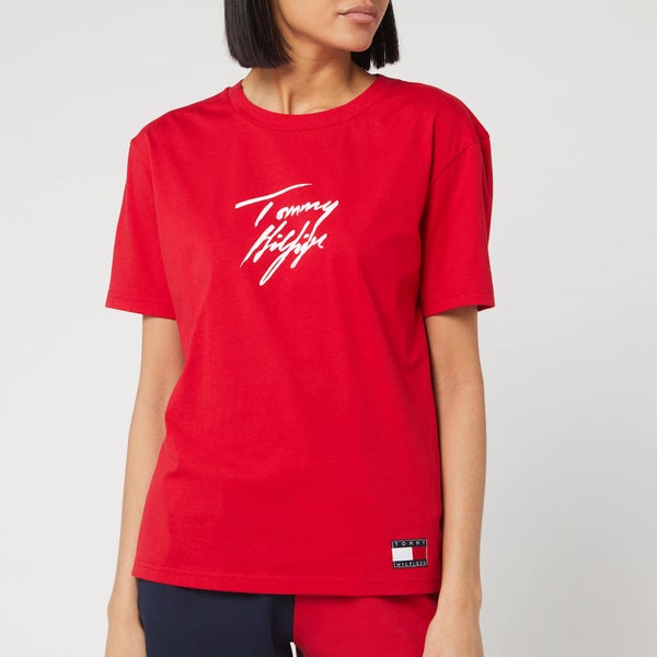 Tommy Hilfiger Women's Sleep Cn T-Shirt - Tango Red