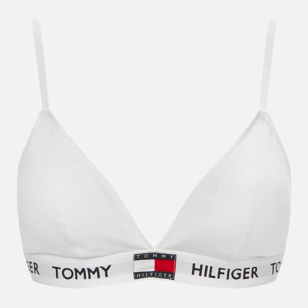 Tommy Hilfiger Women's Padded Triangle Bra - Classic White