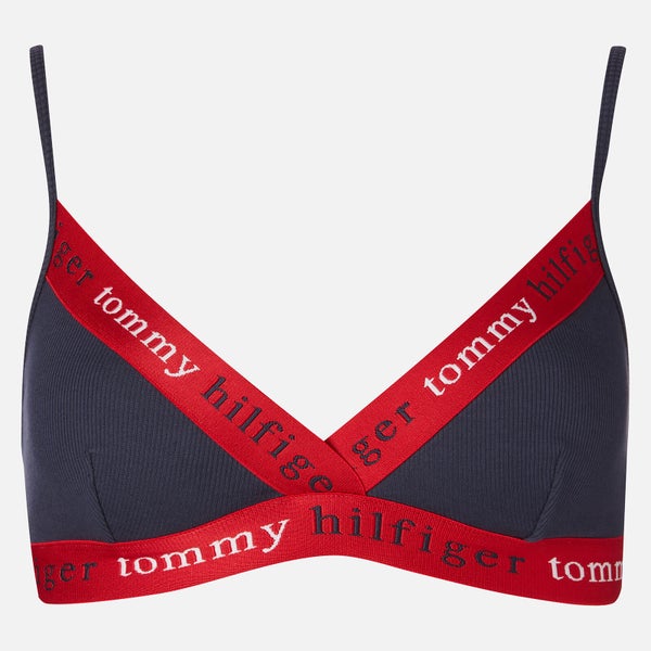 Tommy Hilfiger Women's Triangle Bra - Navy Blazer