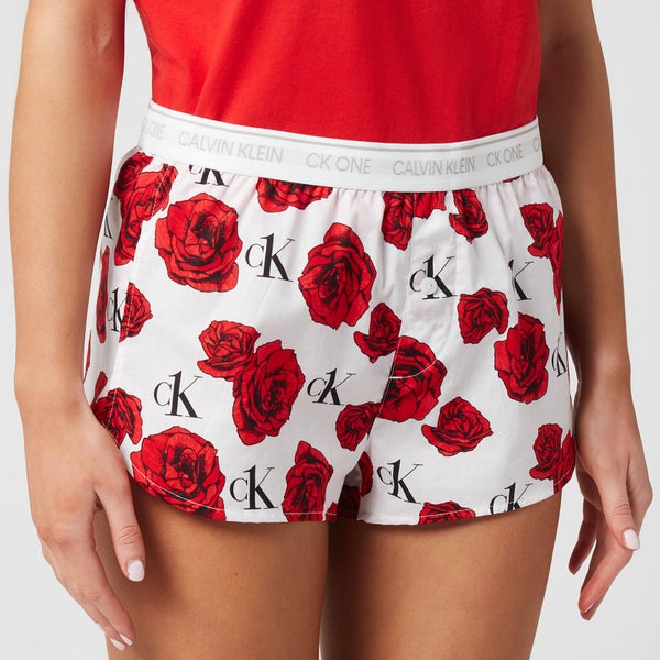 Calvin Klein Women's Sleep Shorts - Charming Roses