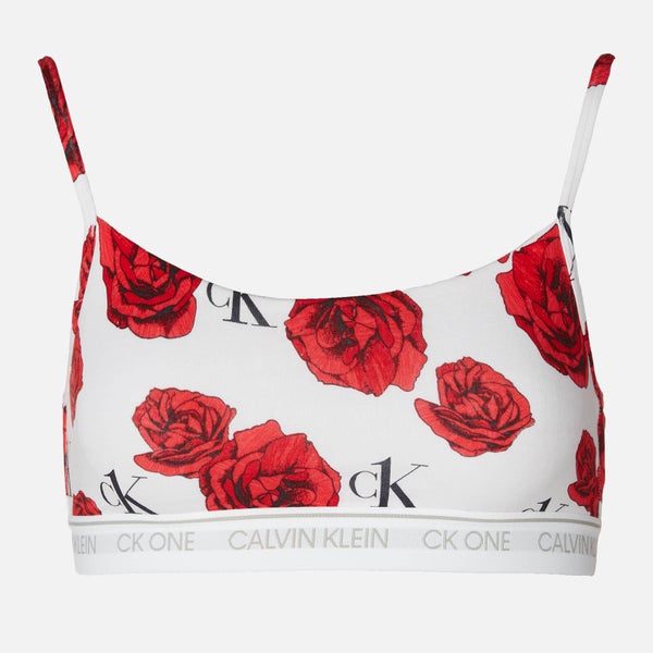 Calvin Klein Women's Unlined Bralette - Charming Roses