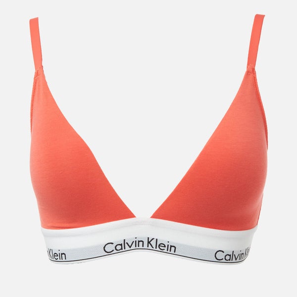 Calvin Klein Women's Light Lined Triangle Bra - Grapefruit