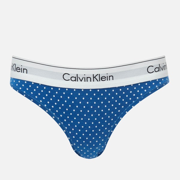 Calvin Klein Women's Bikini Brief - Pure Dot Blue