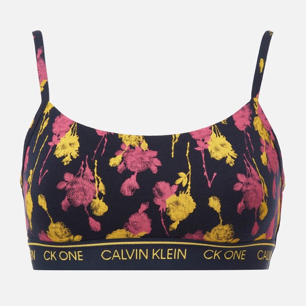 Calvin Klein Women's Unlined Bralette - Sweet Rosie Print