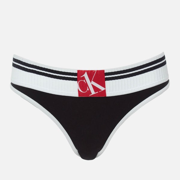Calvin Klein Women's Sock Bikini Brief - Black