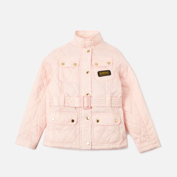 Barbour Girls' Flyweight International Quilted Jacket - Cameo Pink