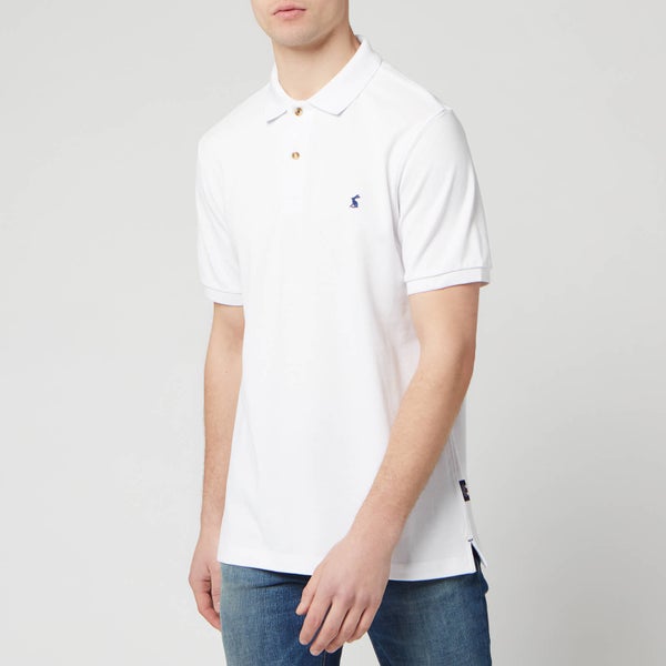 Joules Men's Woody Classic Fit Polo Shirt - White