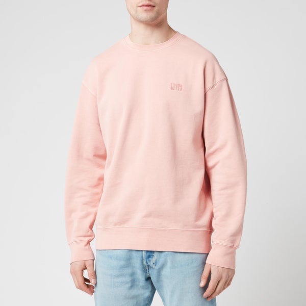 Levi's Men's Authentic Logo Crewneck Sweatshirt - Pink