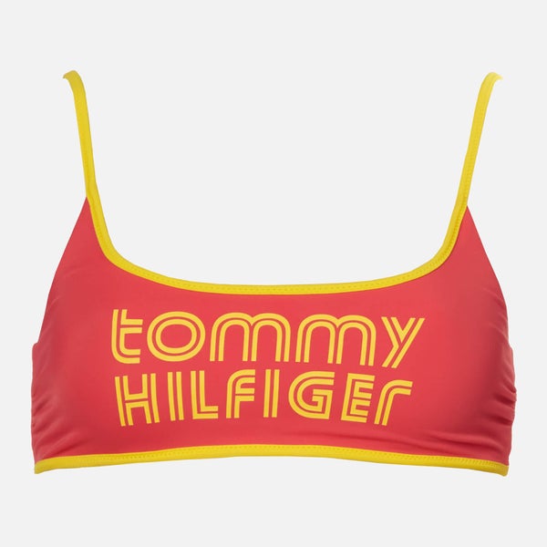 Tommy Hilfiger Women's Bralette Bikini Top - Laser Pink