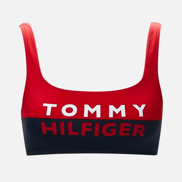 Tommy Hilfiger Women's Bralette Bikini Top - Red Glare