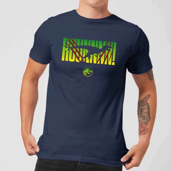 Jurassic Park Run! Men's T-Shirt - Navy