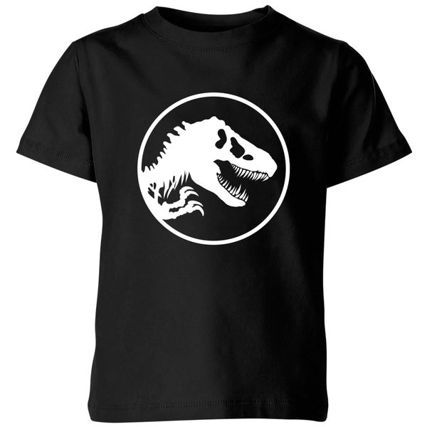 Jurassic Park Circle Logo Kids' T-Shirt - Black