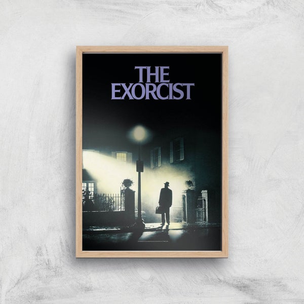 The Exorcist Giclee Art Print - A4 - Wooden Frame