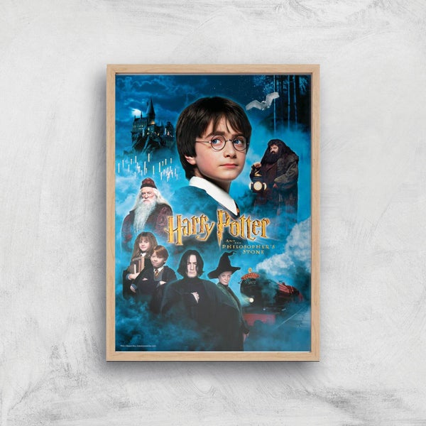 Harry Potter and the Philosopher's Stone Giclee Art Print - A3 - Wooden Frame