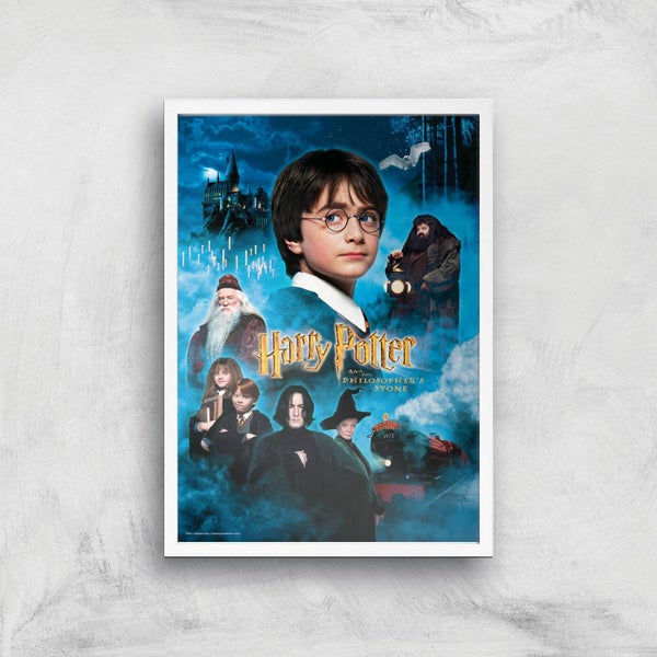 Harry Potter and the Philosopher's Stone Giclee Art Print - A3 - White Frame