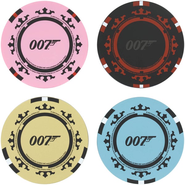 Dessous de Verre en Forme de Jetons de Poker , ames Bond Casino Royale