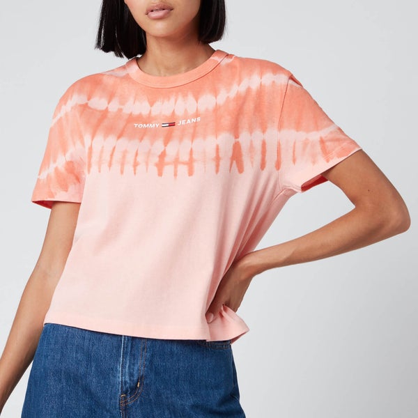 Tommy Jeans Women's Summer Tie Dye T-Shirt - Sweet Peach Multi
