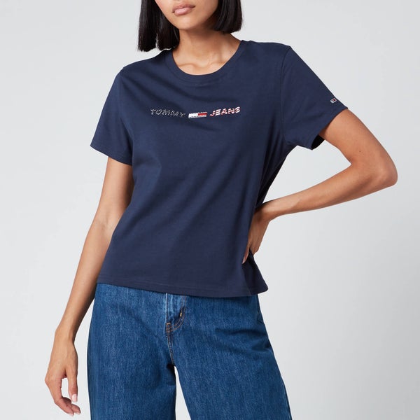 Tommy Jeans Women's Americana Logo T-Shirt - Twilight Navy