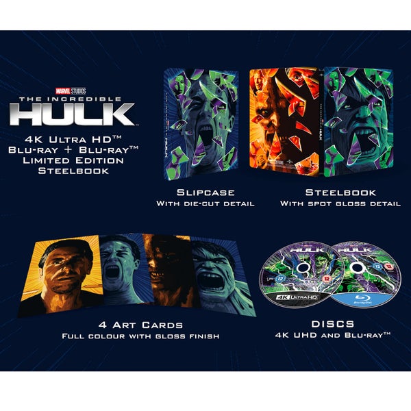 The Incredible Hulk (2008) - Zavvi Exclusive 4K Ultra HD Steelbook (Includes 2D Blu-ray)